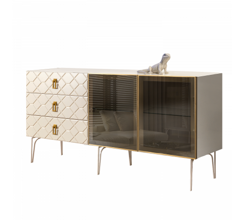 Комод для гостиной Богемия Фарфале (Bogemia Farfalle) БМКМ-4(Fa) [5]